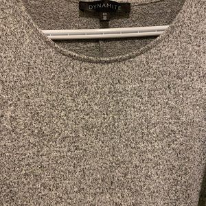 Belted sweater dress